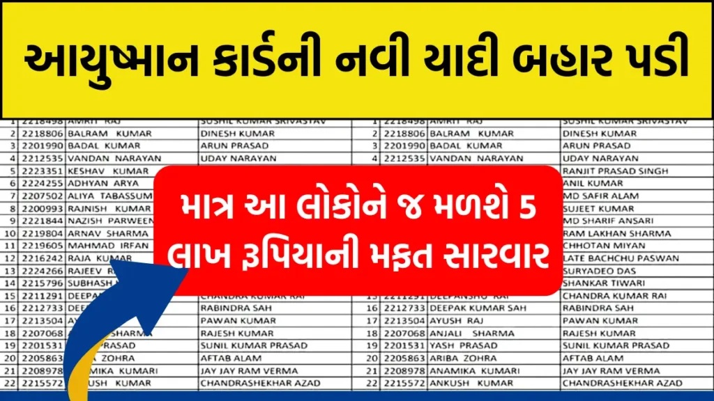 ayushman card hospital list gujarat